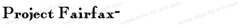 Project Fairfax字体转换